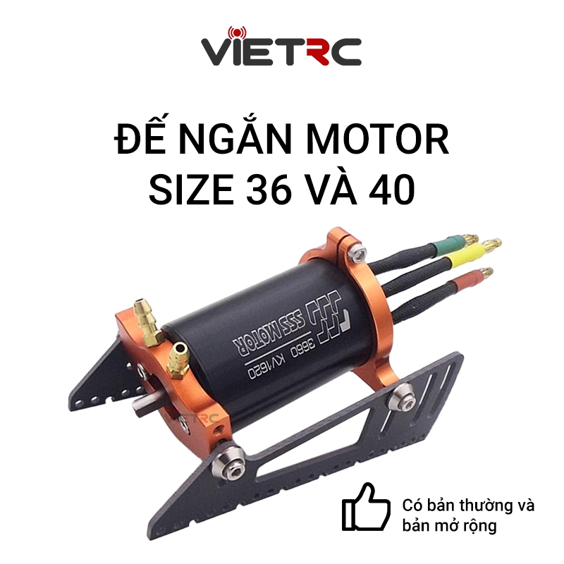 Đế epoxy / carbon ngắn để gắn motor size 36mm và 40mm có tản nhiệt nước ráp tàu/cano điều khiển từ xa