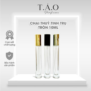 Combo 10 chai chiết nước hoa thuỷ tinh trụ TRÒN dung tích 10ml dày dặn