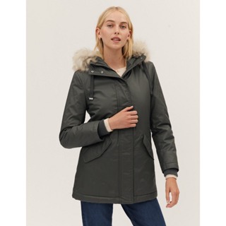 Áo parka nữ M&S dáng dài lót lông