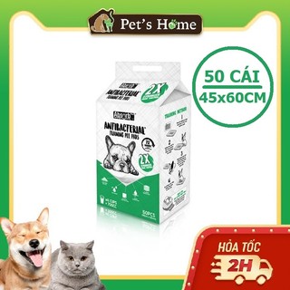 Tấm tã lót vệ sinh kháng khuẩn cho chó mèo Antibacterial Absorb 45x60cm gói 50 cái
