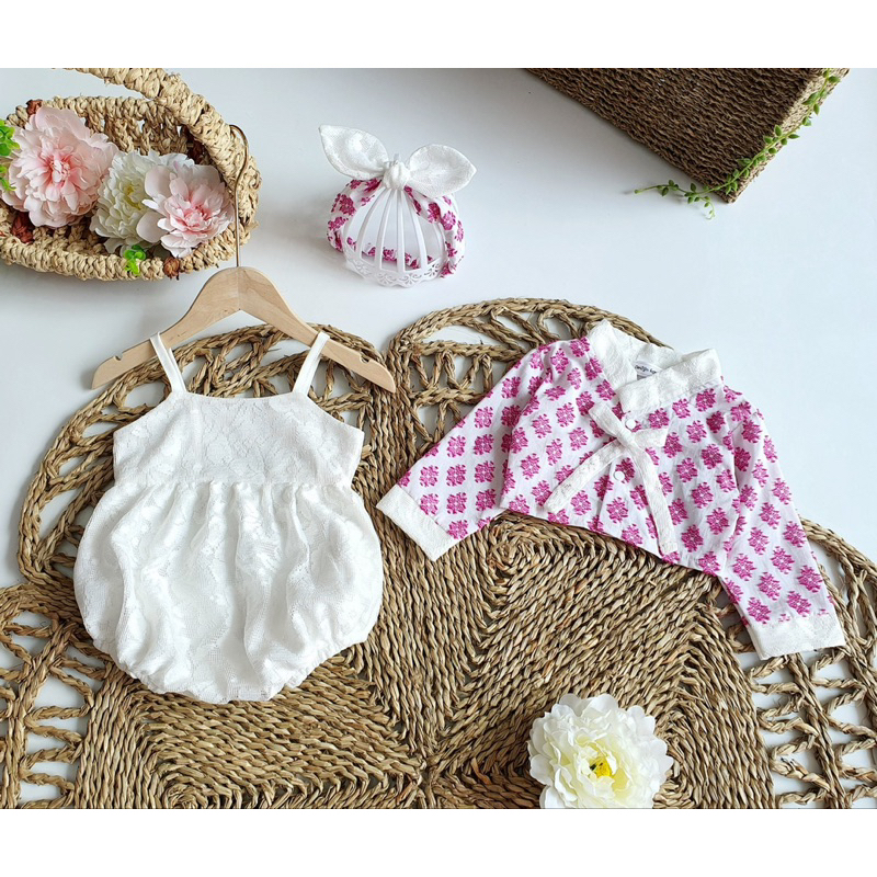 Body Hanbok Dài Tay 𝐍𝐇𝐈́𝐌 𝐗𝐔̀ 𝐊𝐈𝐃𝐒 Cho Bé Gái Sơ Sinh, Đầy Tháng, Thôi Nôi, Sinh Nhật B046