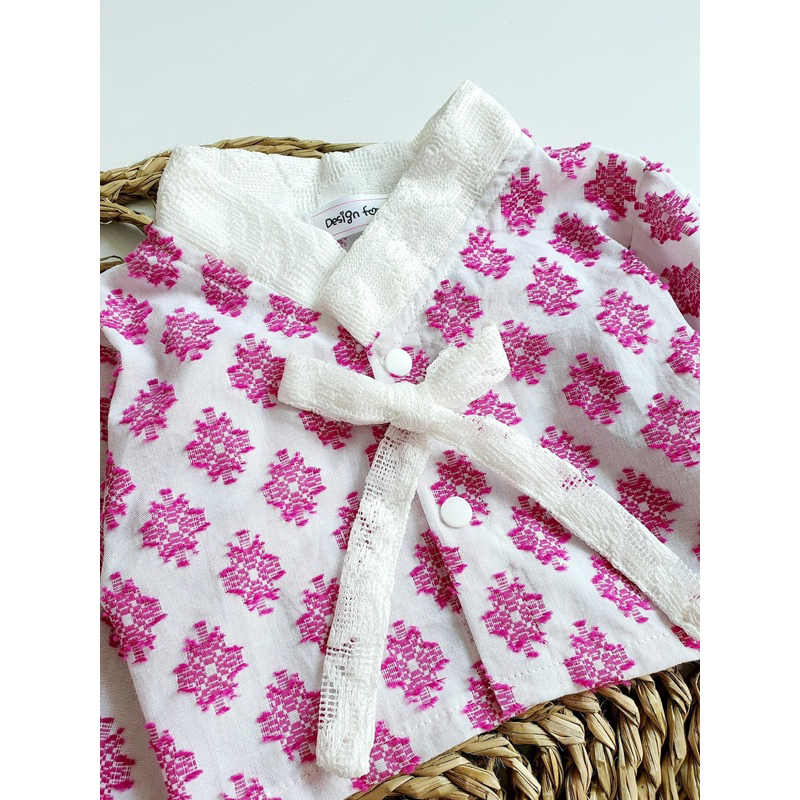 Body Hanbok Dài Tay 𝐍𝐇𝐈́𝐌 𝐗𝐔̀ 𝐊𝐈𝐃𝐒 Cho Bé Gái Sơ Sinh, Đầy Tháng, Thôi Nôi, Sinh Nhật B046