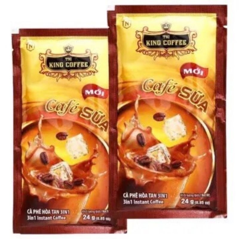 Cà phê hòa tan 3in1 king coffee. túi 88goi x 16g