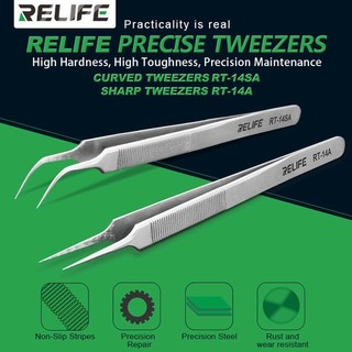 Panh nhíp Relife RT-14A RT-14SA đầu siêu nhọn làm bằng thép không rỉ