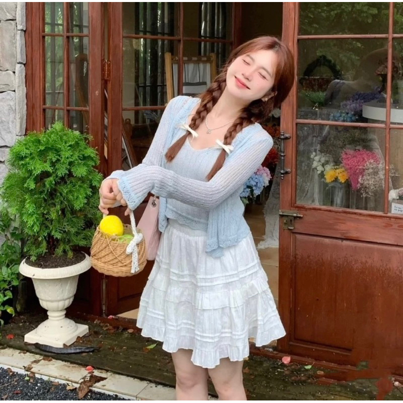 Chân váy ngắn viền ren dáng xòe Hàn Quốc Lymz Store | BigBuy360 - bigbuy360.vn
