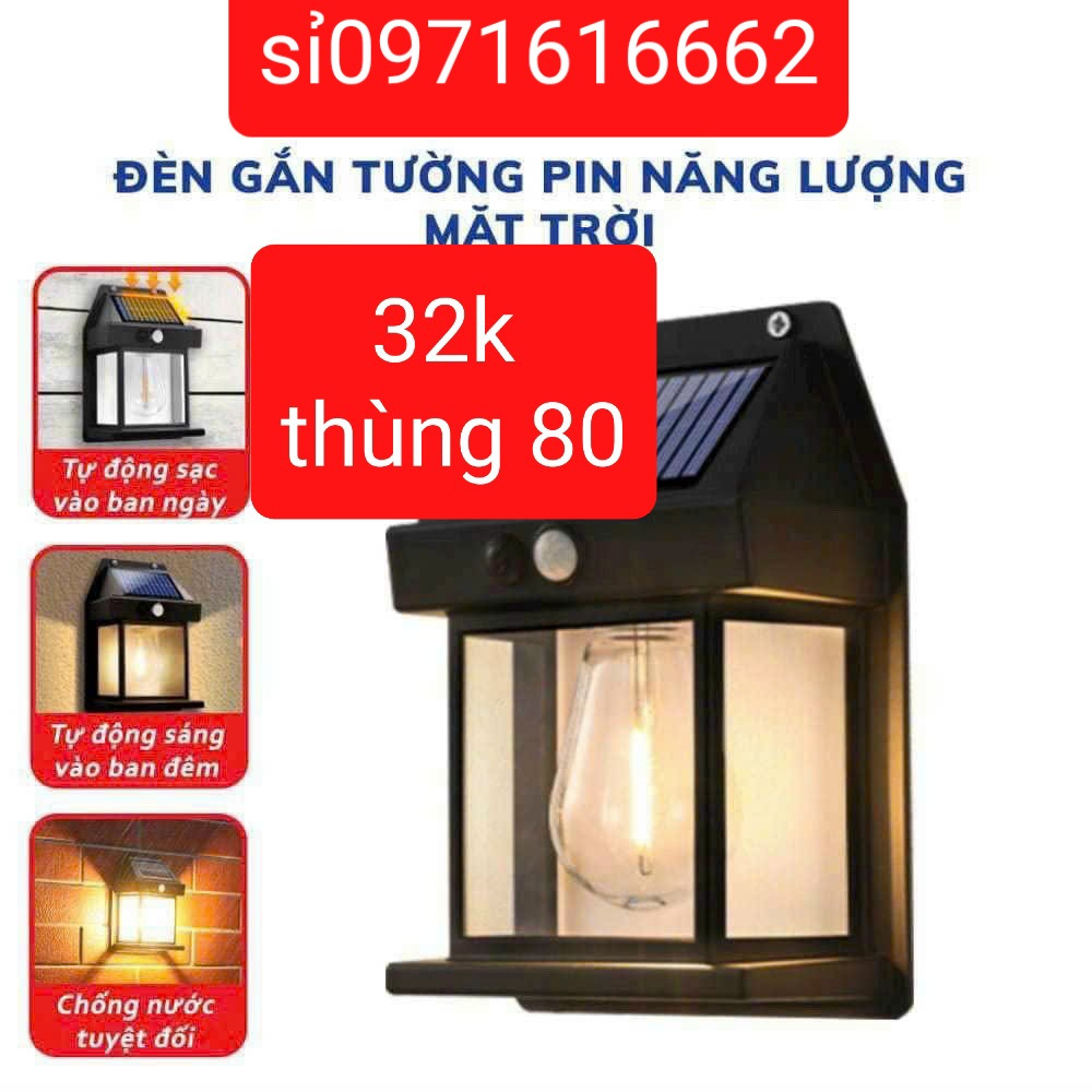 Giá Thùng 32k - Đèn Tích Điện Năng Lượng Mặt Trời Siêu Sáng, Đèn Cảm Ứng Năng Lượng Mặt Trời Dây Vonfam Chống Thấm Nước