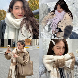 [CÓ SẴN] Khăn quàng cổ - Khăn choàng cổ lông xù ấm áp LAROSABYH đông 2023 hot trend [K024]