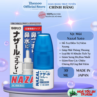 Xịt xoang mũi nazal sato 30ml nhật bản