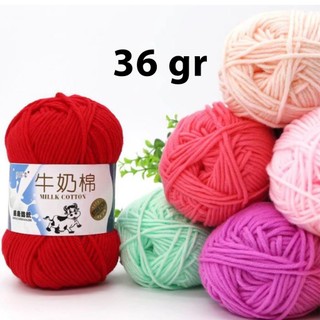 Len milk bò mềm mịn móc áo nón thú len handmade bảng màu 2
