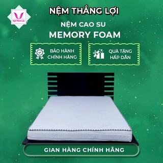 Nệm Memory Foam Thắng Lợi Dòng 15cm- bảo hành chính hãng 15 năm, chất cao su foam dày giúp nằm êm hơn, ngủ sâu hơn