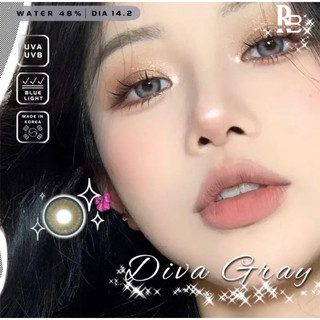 Kính Áp Tròng RUBYEYES Tặng Khay Gương Dụng Cụ BST BEARLENS Diva Gray