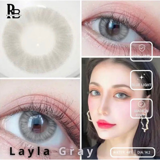 Kính Áp Tròng RUBYEYES Tặng Khay Gương Dụng Cụ BST BEARLENS Layla Gray