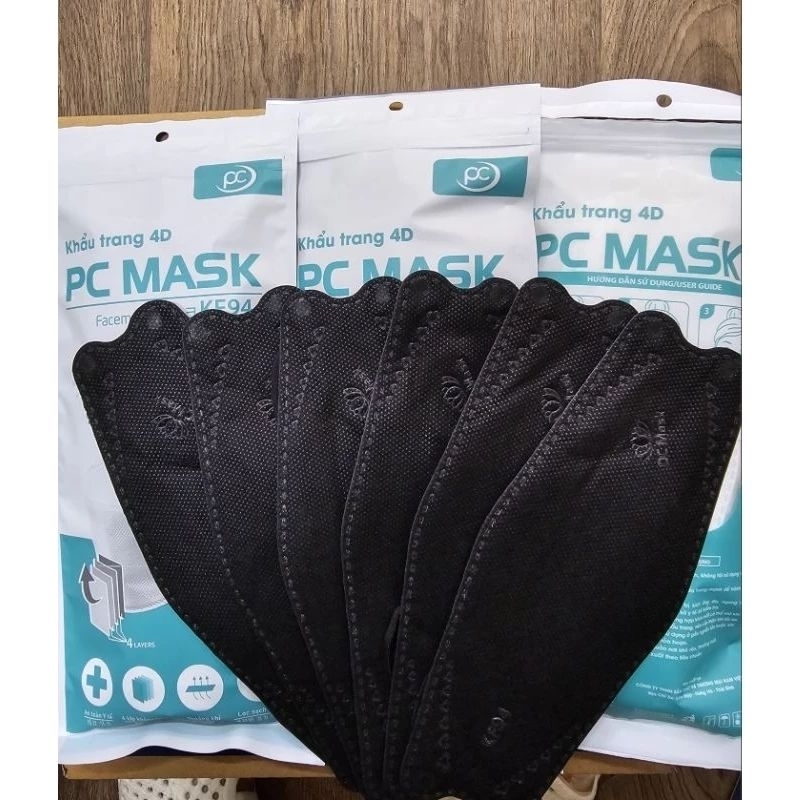Thùng 300 chiếc khẩu trang Kf94 (màu đen)
