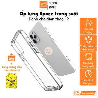  Ốp Space Trong Suốt Lưng Cứng Chống Sốc Bảo Vệ Camera IP 14Pro 14 13PRM 12 12PRM XSM 7Plus 