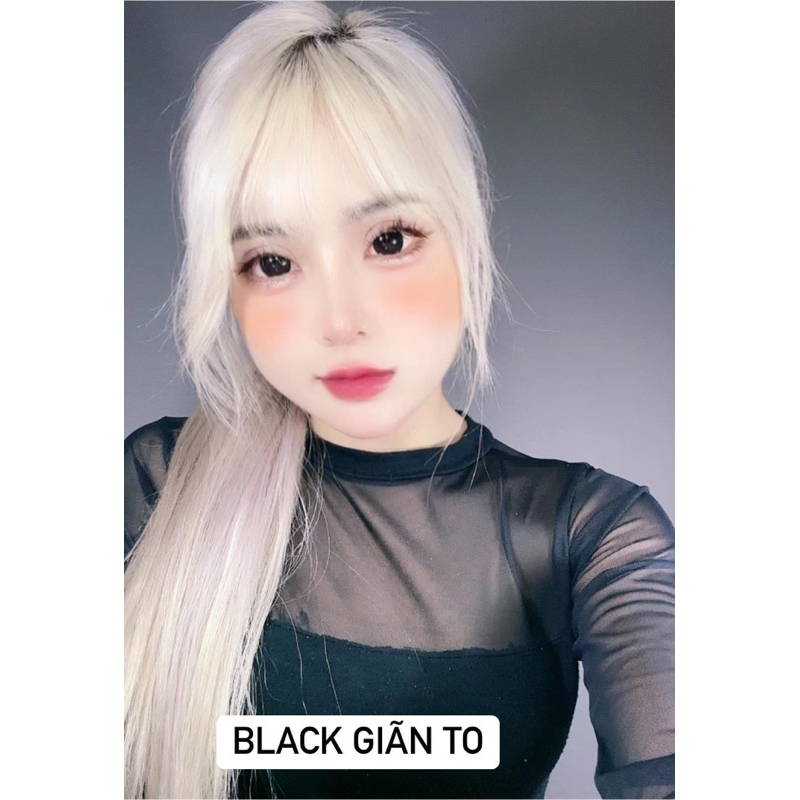 Lens black đen giãn to nhỏ vừa kèm dụng cụ đeo
