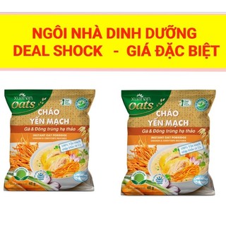 Combo: 6 gói cháo yến mạch thịt gà đông trùng hạ thảo xuân an 40g