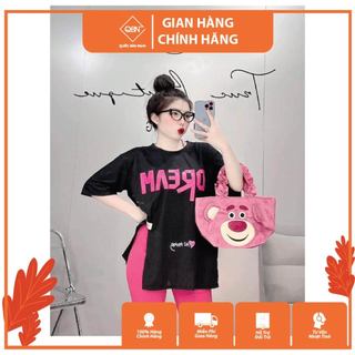 [KÈM ẢNH VIDEO THẬT] (Có bigsize 85kg)🌺Đồ Bộ Nữ Form Rộng Lửng Áo Xẻ Tà In DREAM Bigsize Mặc Nhà