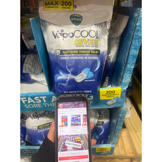 Kẹo ngậm vicks vapocool max strength - 200 viên