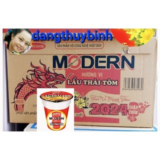 [HÔM NAY CÓ GIAO HOẢ TỐC] Thùng 24 LY MÌ Modern Lẩu Thái Tôm