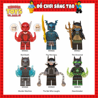 Xếp hình Minifigure Nhân vật Siêu anh hùng Người Dơi Dark Knights đa vũ trụ - Đồ Chơi Lắp Ghép Sáng Tạo - WM6057