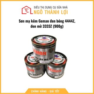 Sơn mạ kẽm geman đen bóng 4444z, đen mờ 3333z , sơn sắt mạ kẽm