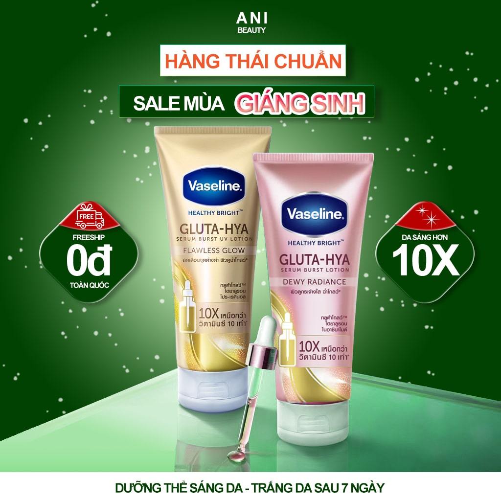 Sữa dưỡng thể Vaseline Healthy Bright Gluta HYA Burst Lotion 300ml Sáng Da Trắng Mịn