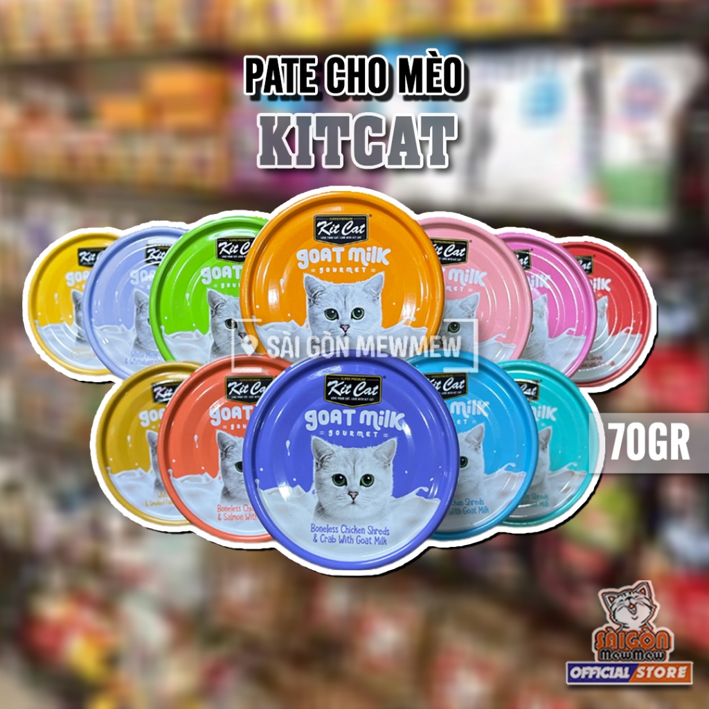 Pate cho mèo KITCAT SỮA DÊ 70gr