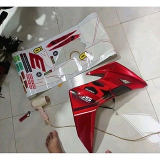 Tem Rời Exciter 155 Dán Xe Đỏ Đen