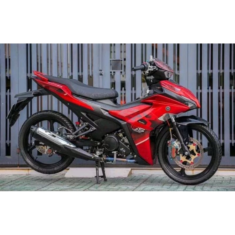 Tem Rời Exciter 155 Dán Xe Đỏ Đen