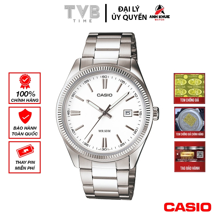 Đồng hồ nam dây kim loại Casio chính hãng MTP-1302D-7A1VDF (38mm)