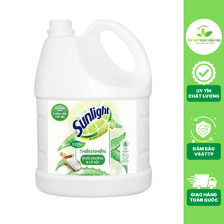 Nước Rửa Chén Sunlight Thiên Nhiên Chai 3.5kg (Bao Bì Mới Thân Thiện Môi Trường) - Ăn Vặt Đậu Đậu 86