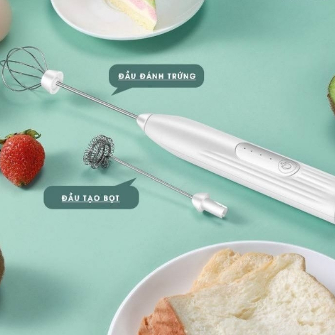 Máy đánh trứng tạo bọt cafe Whisk 3 cấp độ Bếp Của Mẹ ONICI