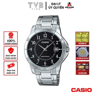Đồng hồ nam dây kim loại casio chính hãng mtp-v004d-1budf