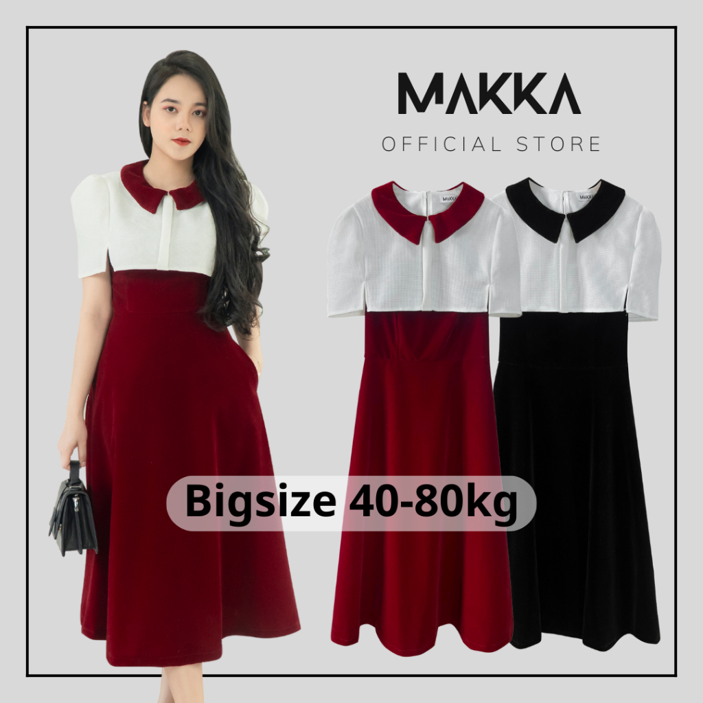 Set nữ BIGSIZE MAKKA đầm váy midi 2 dây kèm áo khoác ngắn croptop cổ tròn 558