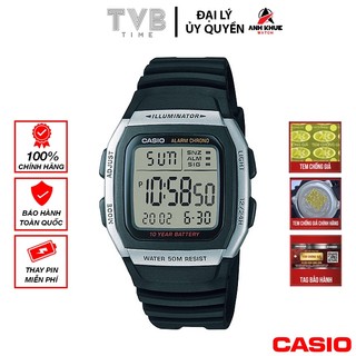 Đồng hồ nam dây nhựa Casio chính hãng W-96H-1AVDF
