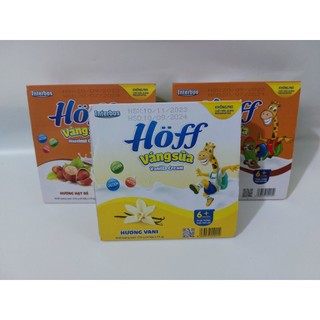Váng Sữa Hoff mix bốn vị cho bé từ 6 tháng tuổi, giàu protein và canxi, tăng cường hệ miễn dịch - 4 LỐC (16 hộp x 55g)