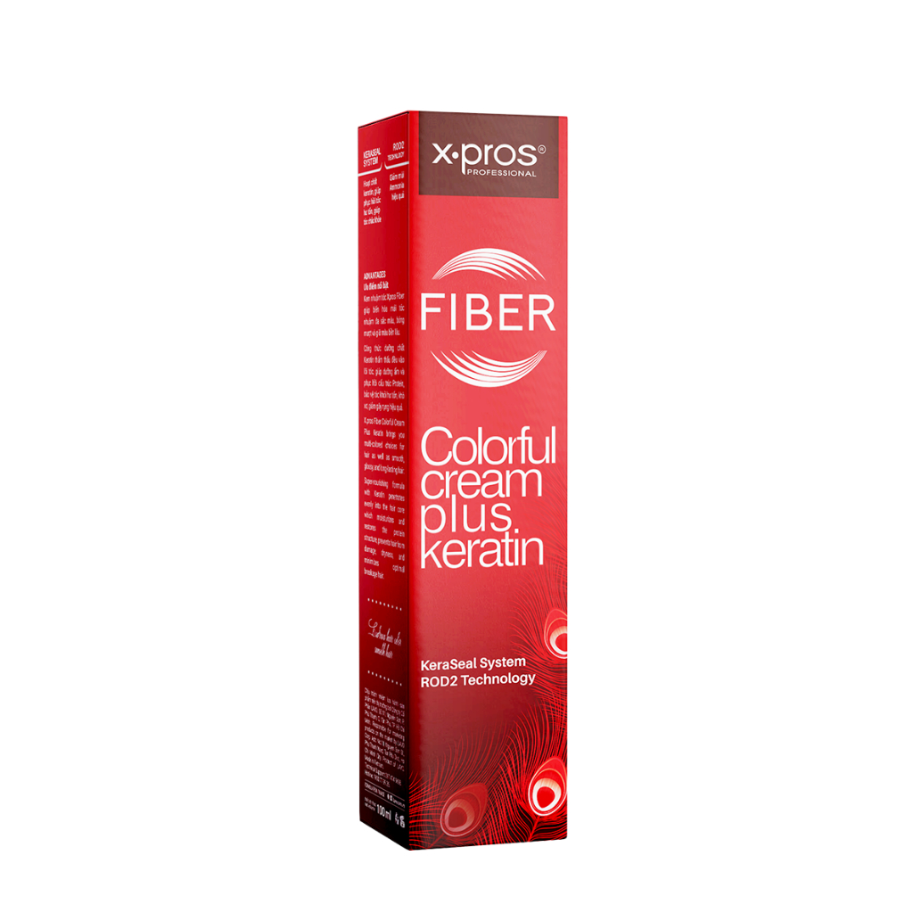 Nhuộm tóc keratin X.Pros Fiber kèm oxy 100ml