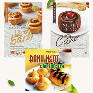 Sách - Combo 3 cuốn học làm bánh ngọt