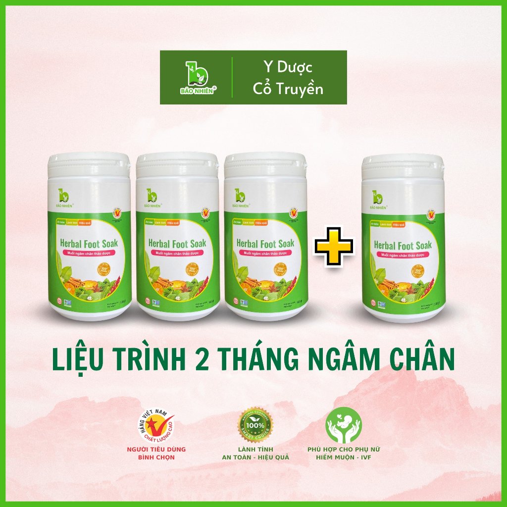 Combo Muối ngâm chân thảo dược IVF _ Klt: 500gr