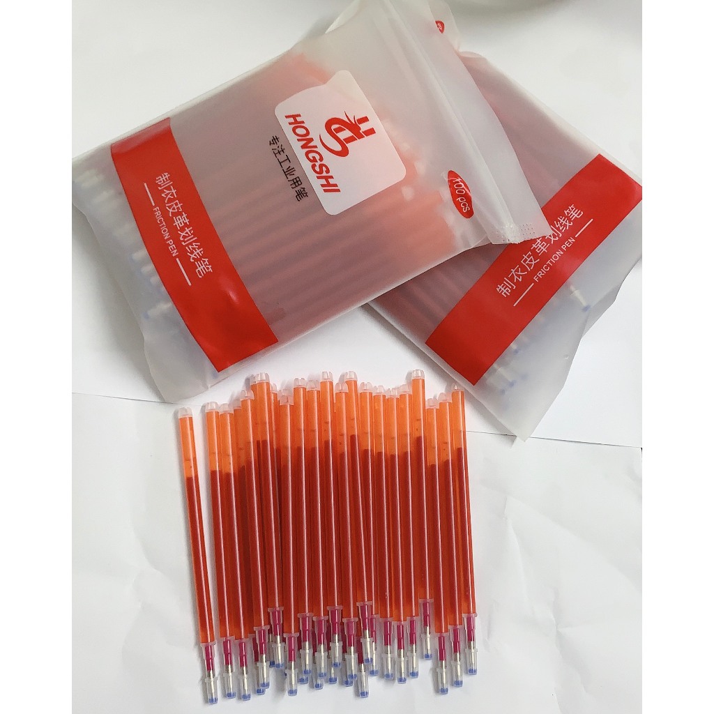 Combo 100 Ruột ngòi bút gel ủi bay - bút vẽ vải - bút vẽ bay màu