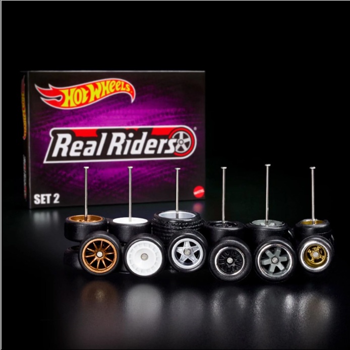 6 bộ bánh Hot Wheels Collectors RLC Exclusive Real Riders Wheels Pack