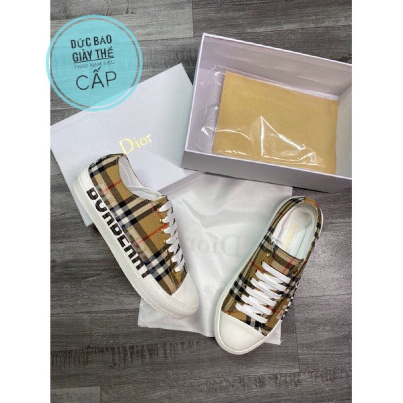 🔥Hot🔥 Giày Nam Nữ BBR Unisex Phối Kẻ Caro, Giày thể thao Burberry sneaker mẫu mới hot trend 2024