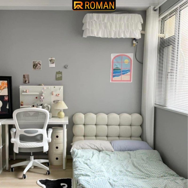 Bàn máy tính, bàn học phong cách Bắc Âu ROMAN dễ lắp ráp - RN37/RN39