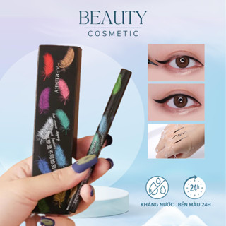 Bút kẻ mắt - LUXE - vỏ bút hình ngôi sao / lông vũ - nét kẻ siêu đẹp - chống nước nhanh khô