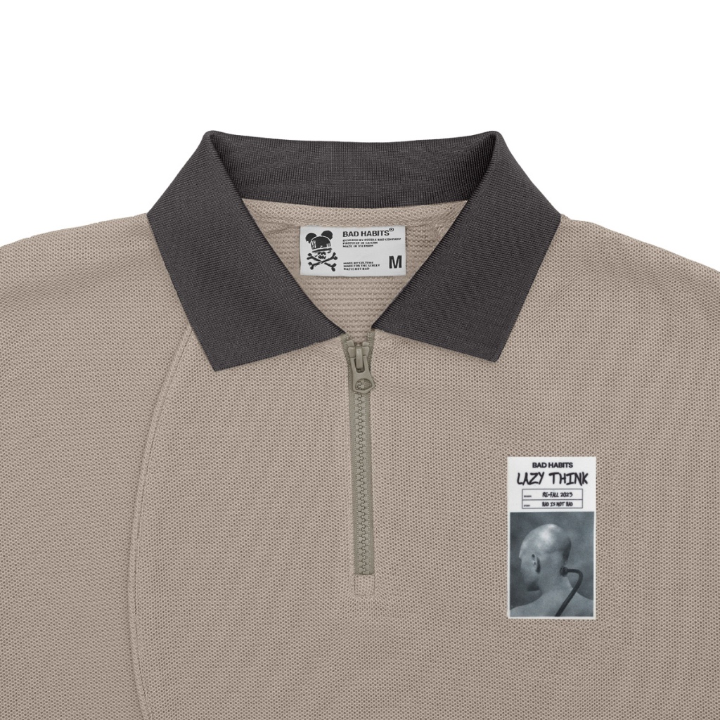ÁO IDLE ZIP POLO - LAZY THINK COLLECTION