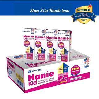 Thùng 48 hộp sữa nước nutricare hanie kid 180ml cho trẻ biếng ăn.