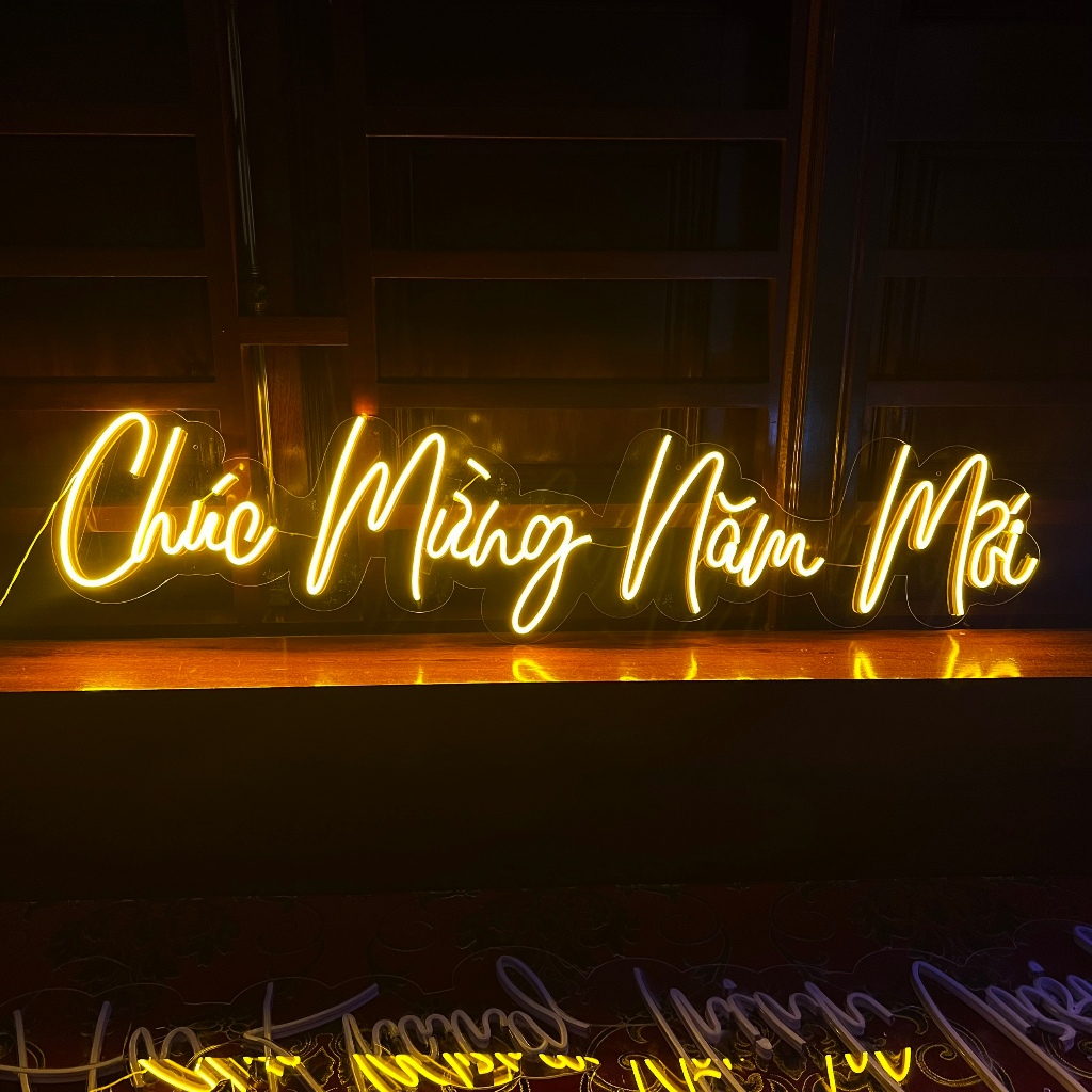 |CHÚC MỪNG NĂM MỚI NEON | Đèn led neon trang trí tết, năm mới nhiều màu sắc NEONCHILL97