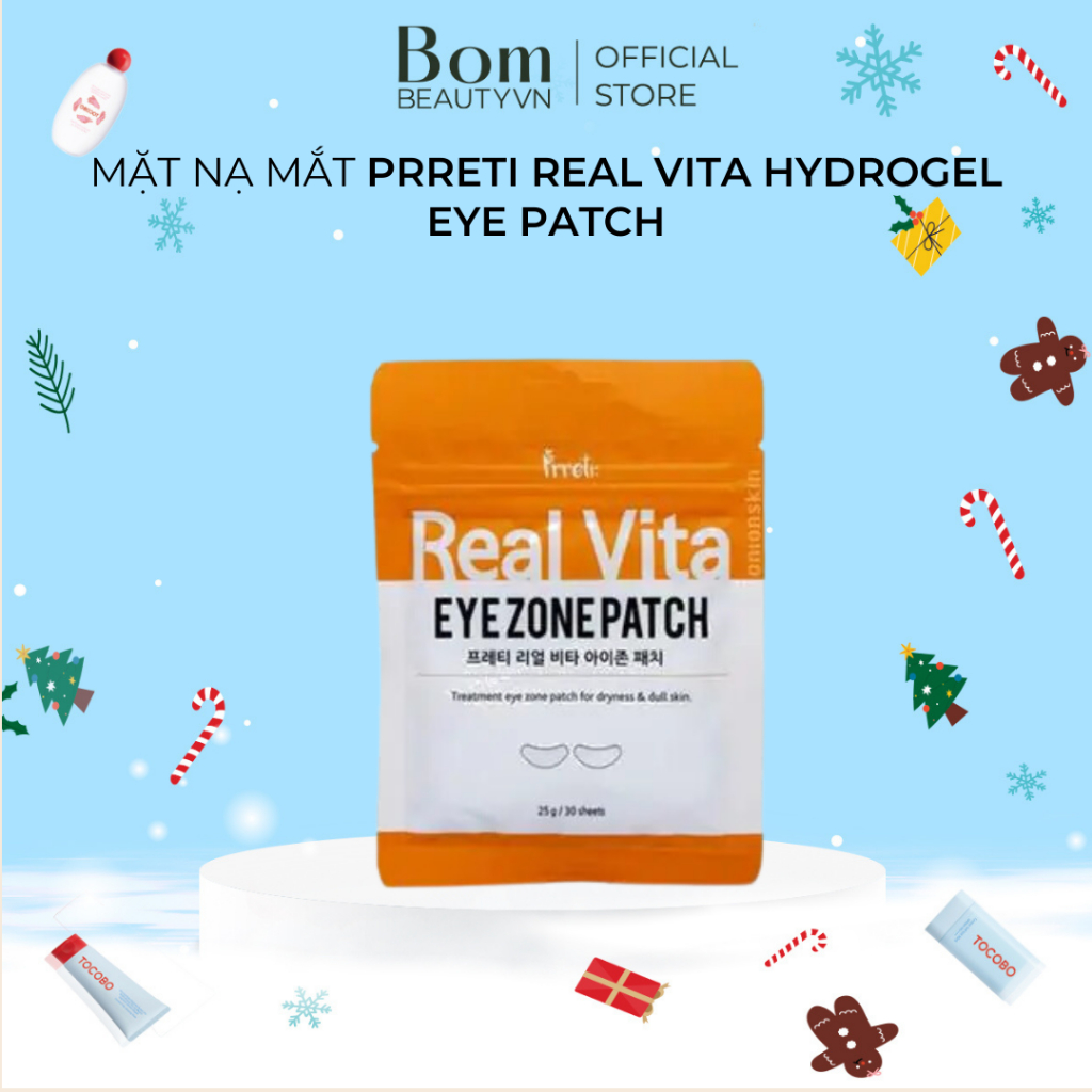 Mặt Nạ Mắt Prreti Real Vita Hydrogel Eye Patch 30 Miếng/Gói( 03/2026)