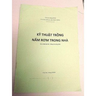 Tài liệu kỹ thuật trồng nấm rơm - cơ sở meo Thần Nông