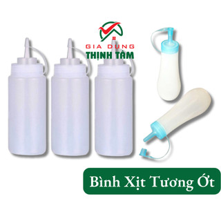 [THỊNH TÂM] Chai đựng Tương Ớt, Bình Xịt Tương, Sốt 01 03 nhựa an toàn Vệ Sinh Thực Phẩm [CXT]